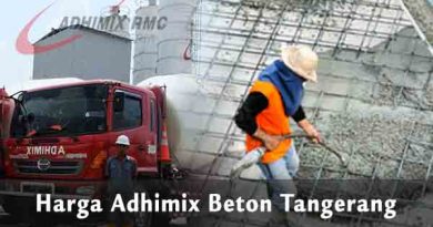 Harga Adhimix Beton Tangerang